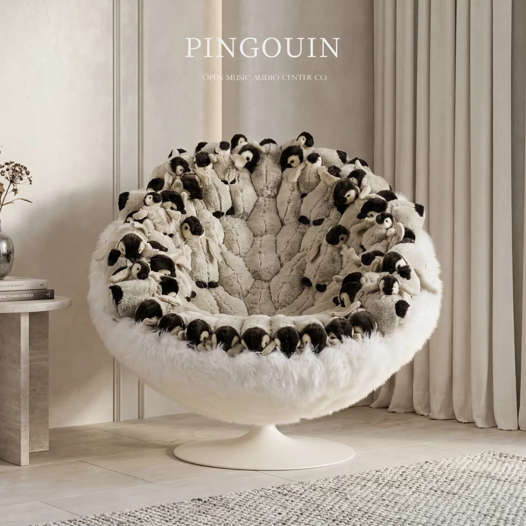 AP Collection PINGOUIN chair 企鵝主題收藏級設計座椅，展示於淺色高級室內空間